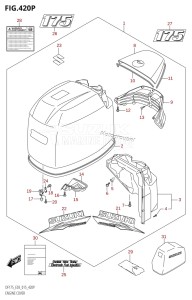 DF175Z From 17502Z-510001 (E03)  2015 drawing ENGINE COVER (DF175Z:E03)