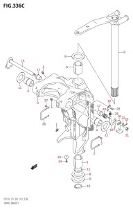 DF150Z From 15002Z-210001 (E01 E40)  2012 drawing SWIVEL BRACKET (DF150Z:E01)