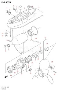 DF6 From 00601F-371001 (P03)  2003 drawing GEAR CASE (DF4:(K4,K5,K6,K7,K8,K9,K10,011),DF6)