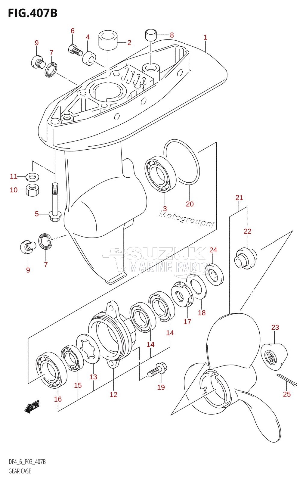 GEAR CASE (DF4:(K4,K5,K6,K7,K8,K9,K10,011),DF6)