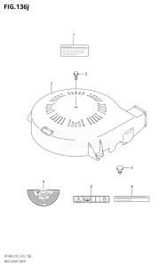 14003F-410001 (2014) 140hp E01 E40-Gen. Export 1 - Costa Rica (DF140AT) DF140A drawing RING GEAR COVER (DF140AZ:E01)