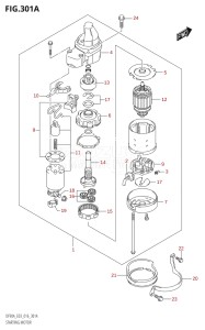 09003F-610001 (2016) 90hp E03-USA (DF90A) DF90A drawing STARTING MOTOR