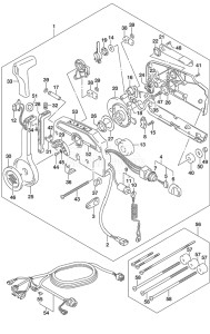 Outboard DF 225 drawing Remote Control