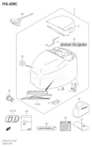 06003F-410001 (2014) 60hp E03-USA (DF60AVT) DF60A drawing ENGINE COVER (DF60A)