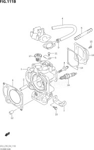 00402F-410001 (2014) 4hp P03-U.S.A (DF4) DF4 drawing CYLINDER HEAD (DF6:P03)