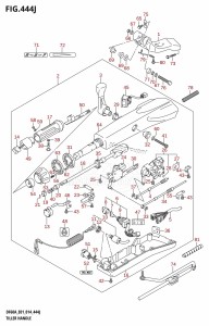 DF60A From 06003F-410001 (E01 E40)  2014 drawing TILLER HANDLE (DF60AVTH:E01)