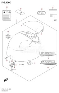 DF80A From 08002F-140001 (E01 E40)  2021 drawing ENGINE COVER (DF80A:021)