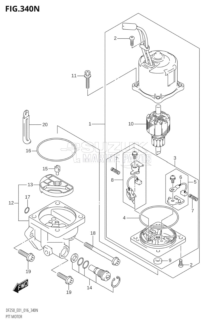 PTT MOTOR (DF200T:E01:L-TRANSOM)