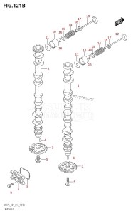 DF175T From 17502F-610001 (E01 E40)  2016 drawing CAMSHAFT (DF150T:E40)