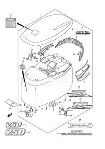 Outboard DF 250AP drawing Engine Cover