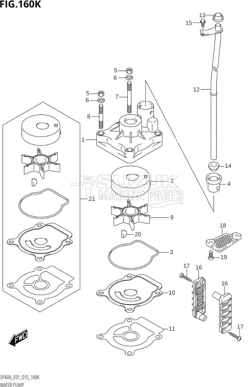 WATER PUMP (DF60AQH:E40)