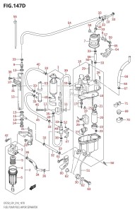 DF200 From 20002F-410001 (E01 E40)  2014 drawing FUEL PUMP /​ FUEL VAPOR SEPARATOR (DF200Z:E40)