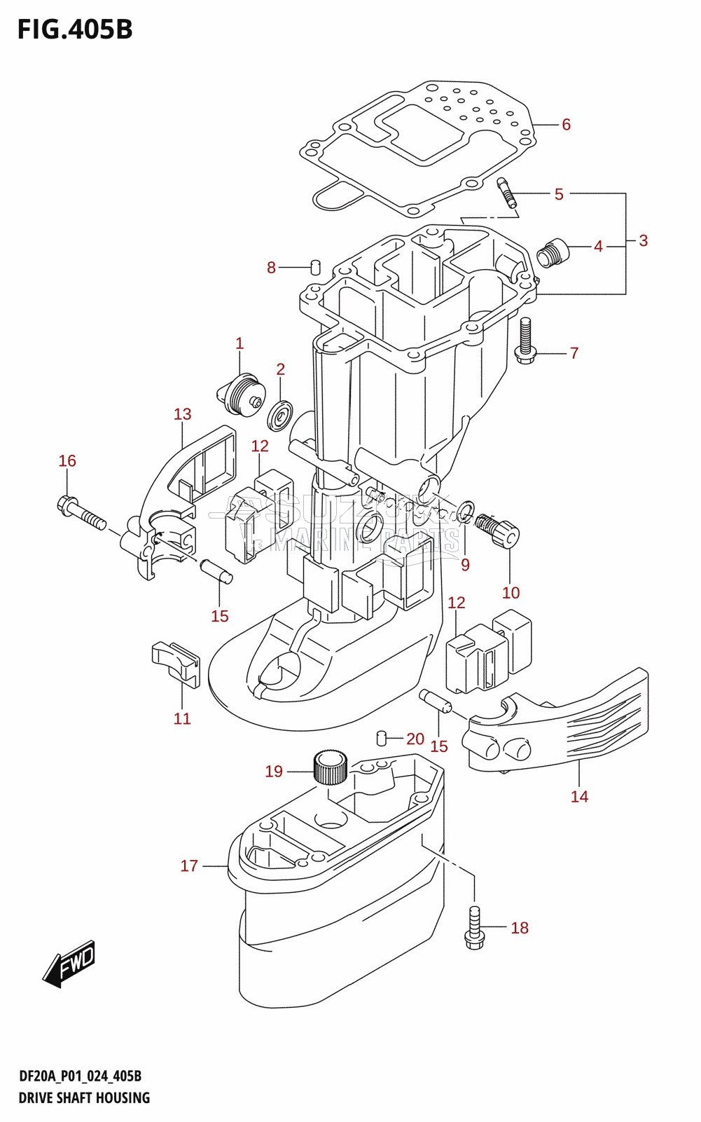 DRIVE SHAFT HOUSING (P40)