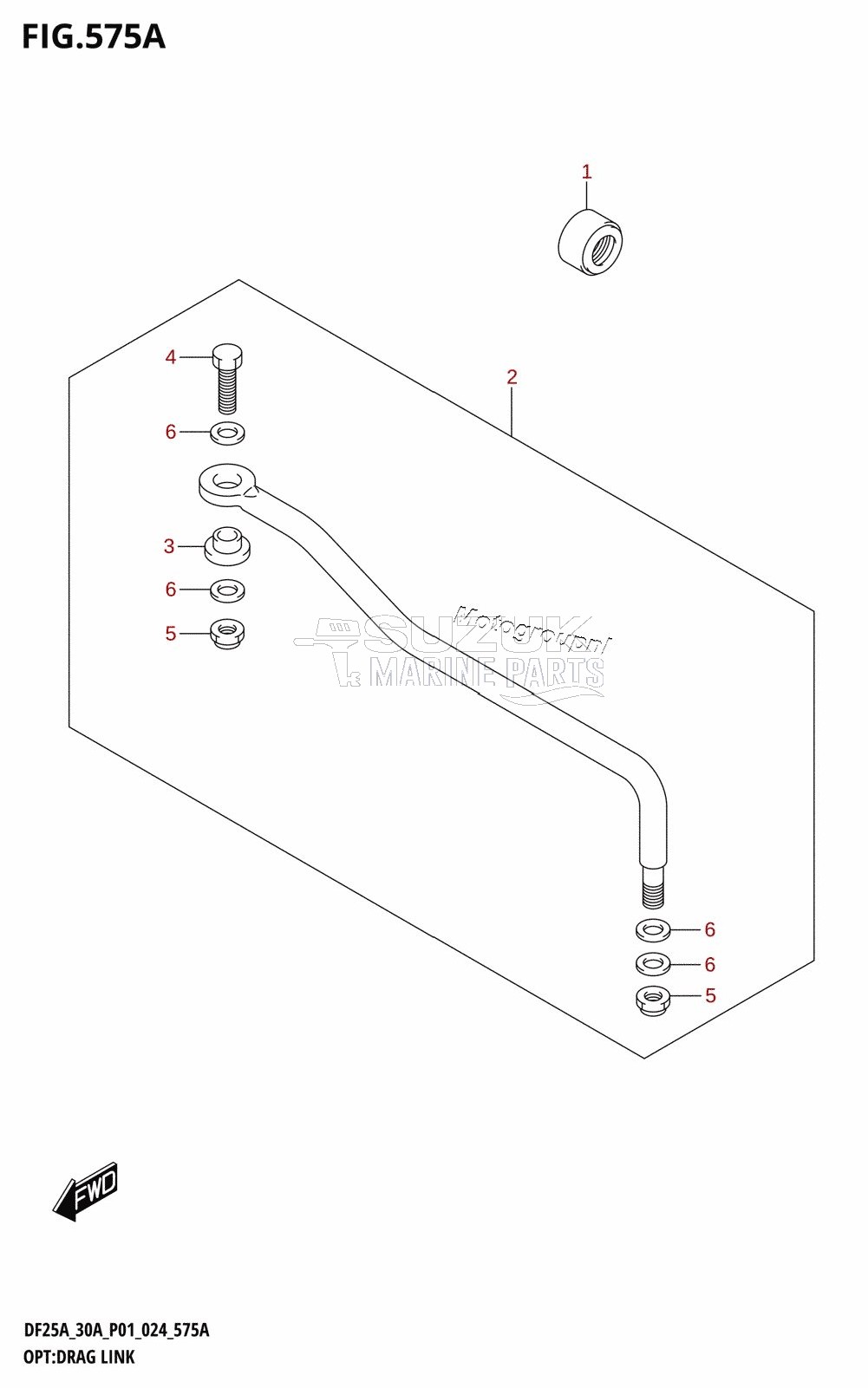 OPT:DRAG LINK (DF25A,DF30A,DF30ATH,DF30AQ)