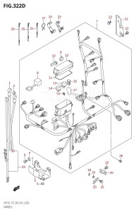 DF150Z From 15002Z-210001 (E03)  2012 drawing HARNESS (DF175Z:E03)