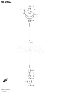 08002F-910001 (2019) 80hp E01 E40-Gen. Export 1 - Costa Rica (DF80A) DF80A drawing CLUTCH ROD