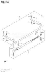 15002Z-310001 (2013) 150hp E03-USA (DF150Z) DF150Z drawing OPT:TIE ROD