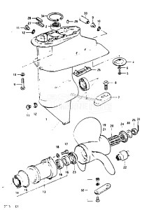 DT15 From 01501-718639 ()  1987 drawing GEAR CASE