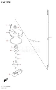 DF175TG From 17502F-610001 (E01 E40)  2016 drawing CLUTCH ROD (DF175ZG:E01)