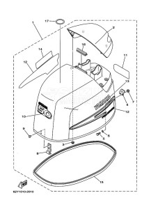 F50DETL drawing TOP-COWLING