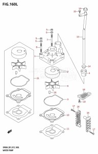 DF60A From 06002F-310001 (E01 E40)  2013 drawing WATER PUMP (DF60ATH:E01)