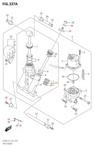 DF150AZ From 15003Z-340001 (E40)  2023 drawing TRIM CYLINDER