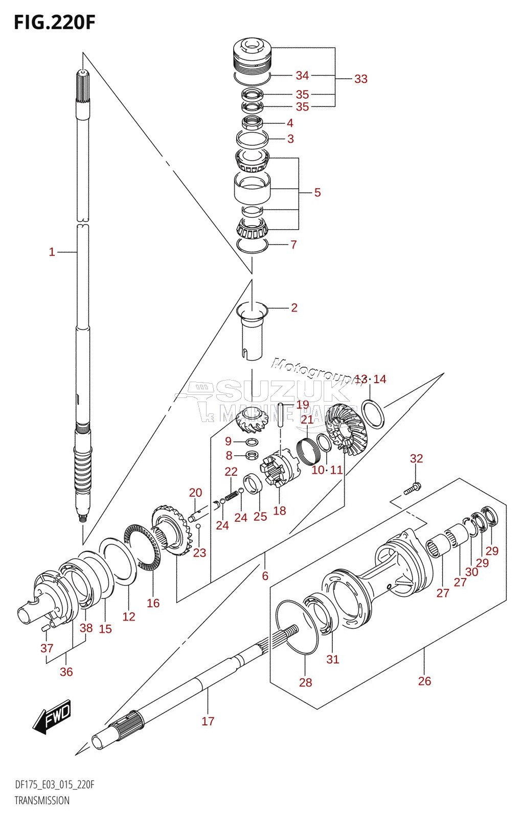 TRANSMISSION (DF175TG:E03)