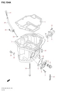 07003F-110001 (2011) 70hp E03-USA (DF70AT) DF70A drawing OIL PAN.