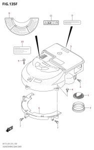 DF150 From 15002F-510001 (E01 E40)  2015 drawing SILENCER /​ RING GEAR COVER (DF150Z:E40)