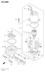 DF140AZ From 14003Z-410001 (E01)  2014 drawing PTT MOTOR (DF100AT:E40)