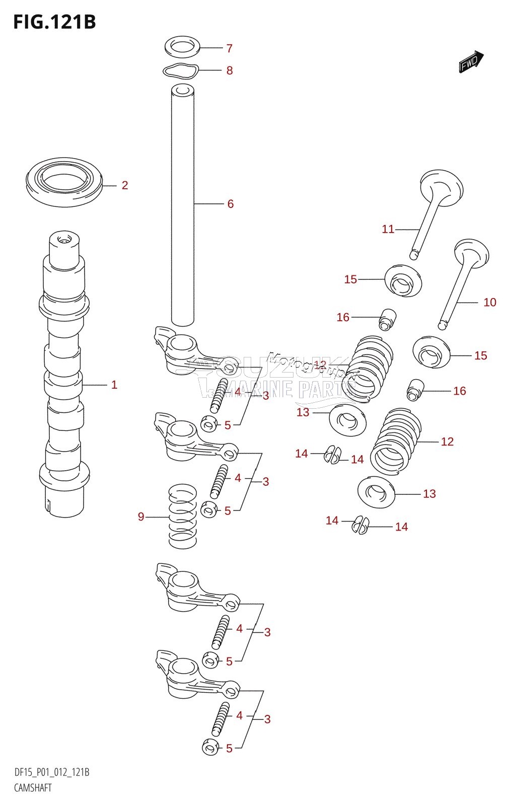 CAMSHAFT (DF15R:P01)