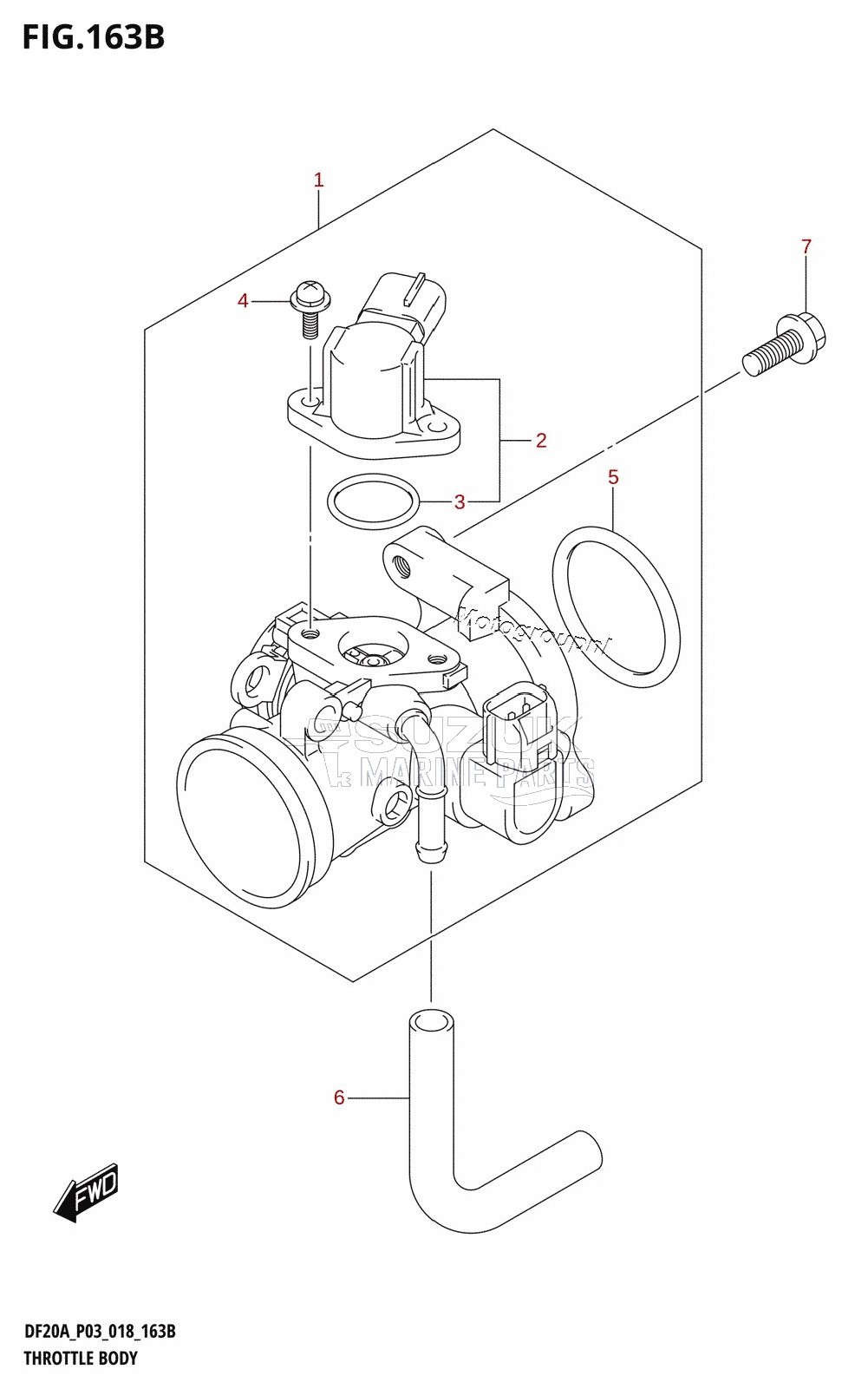 THROTTLE BODY (DF9.9BT,DF20AT)