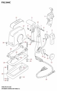 DF15A From 01504F-510001 (P03)  2015 drawing OPT:REMOTE CONTROL ASSY SINGLE (1) (DF9.9BT:P03)