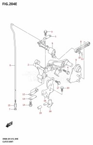 DF50A From 05003F-210001 (E01)  2012 drawing CLUTCH SHAFT (DF50ATH:E01)