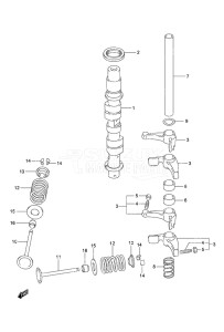 Outboard DF 9.9A drawing Camshaft w/Remote Control