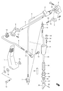 DF9.9 From 00991 F-751001 ()  1997 drawing CLUTCH (DF9.9 652501~ /​ DF15 652501~)