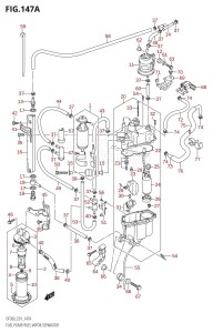 DF300Z From 30002Z-010001 (E01 E40)  2010 drawing FUEL PUMP /​ FUEL VAPOR SEPARATOR (K7,K8,K9,K10)