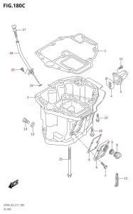 DF80A From 08002F-710001 (E03)  2017 drawing OIL PAN (DF90A:E03)