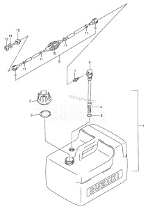 DT6 From 00601-030001 ()  2000 drawing FUEL TANK (PLASTIC:12L)