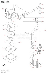 DF140A From 14003F-310001 (E01 E40)  2013 drawing WATER PUMP (DF140AT:E01)