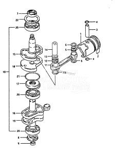 DT40 From 4002-403021 ()  1984 drawing CRANKSHAFT