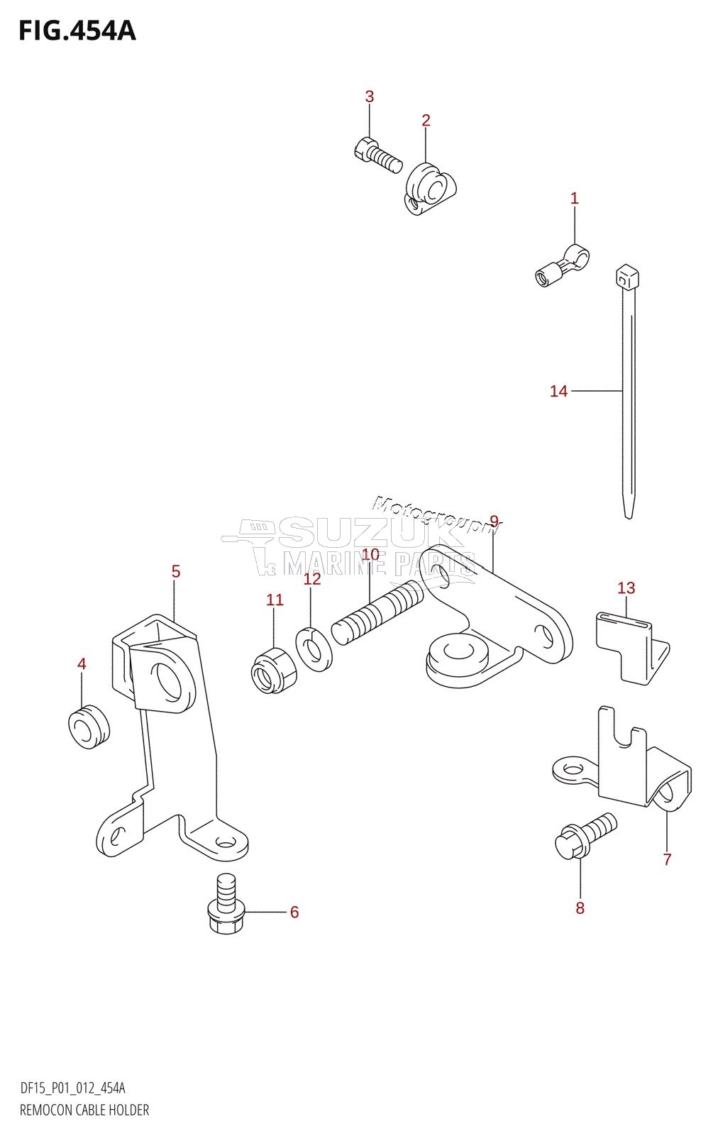 REMOCON CABLE HOLDER (DF15R:P01)