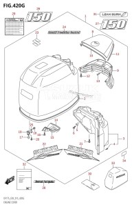 DF175ZG From 17502Z-510001 (E03)  2015 drawing ENGINE COVER (DF150ZG:E03)