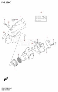 DF20A From 02002F-440001 (P01 - P40)  2024 drawing INLET MANIFOLD (DF20A,DF20AR,DF20AT,DF20ATH)