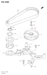 DF15 From 01503F-110001 (P01)  2011 drawing TIMING BELT (K4)