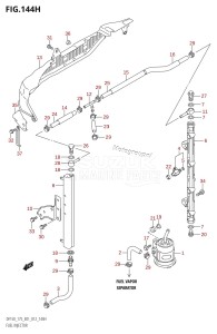 DF175Z From 17502Z-210001 (E01 E40)  2012 drawing FUEL INJECTOR (DF175Z:E40)