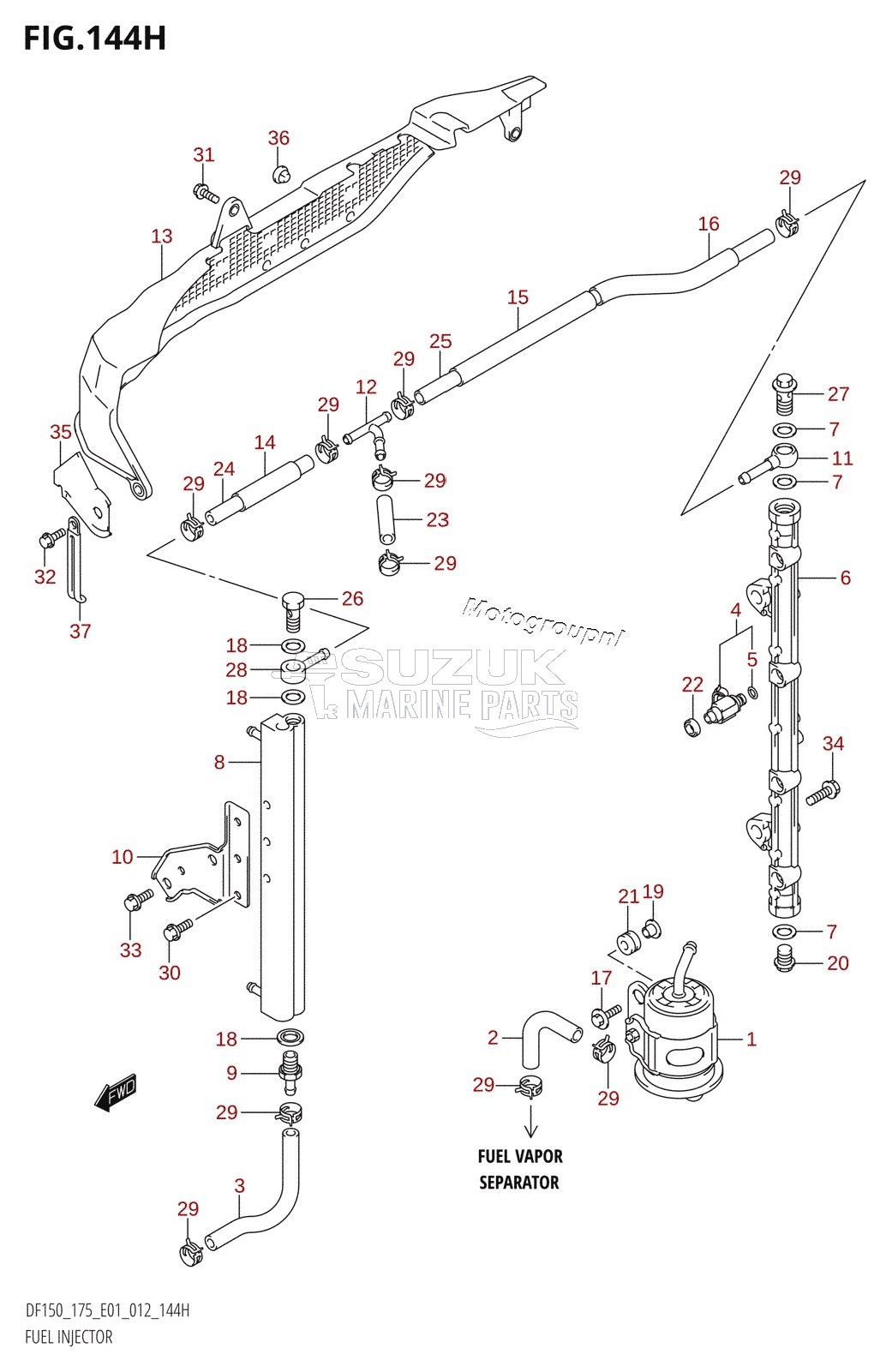 FUEL INJECTOR (DF175Z:E40)