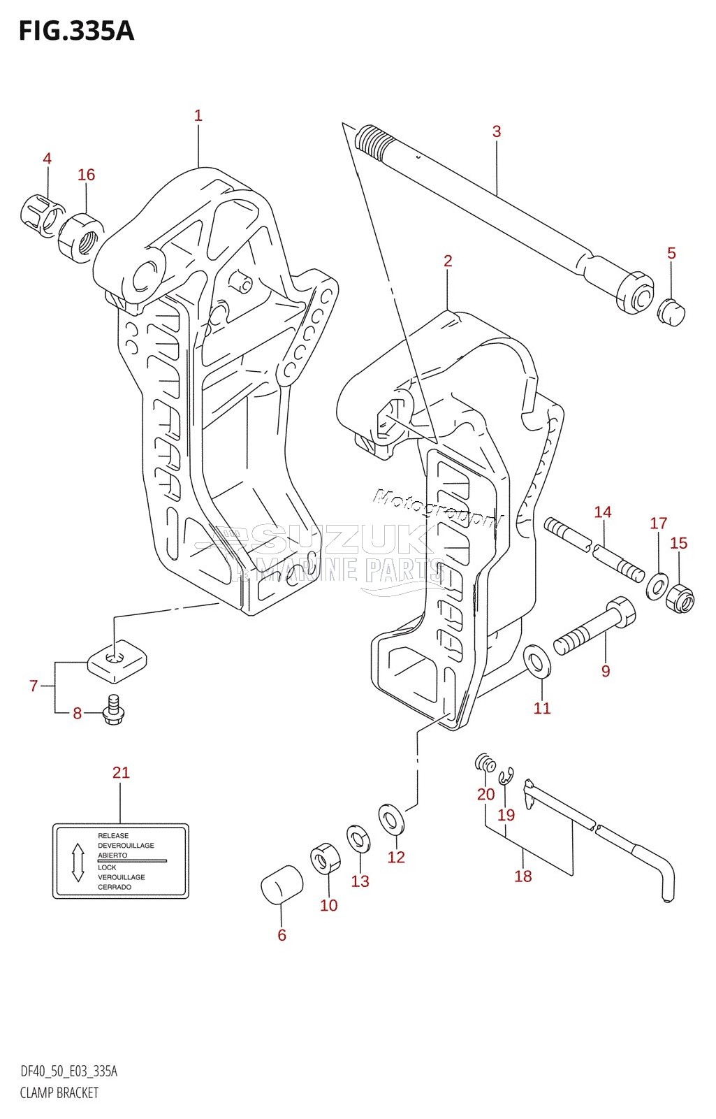 CLAMP BRACKET (X,Y)