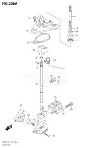 DF250A From 25003P-710001 (E03)  2017 drawing CLUTCH ROD (DF300A:E03)