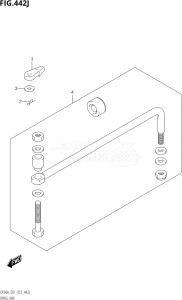 04003F-210001 (2012) 40hp E01-Gen. Export 1 (DF40AQH  DF40AT) DF40A drawing DRAG LINK (DF60AQH:E40)